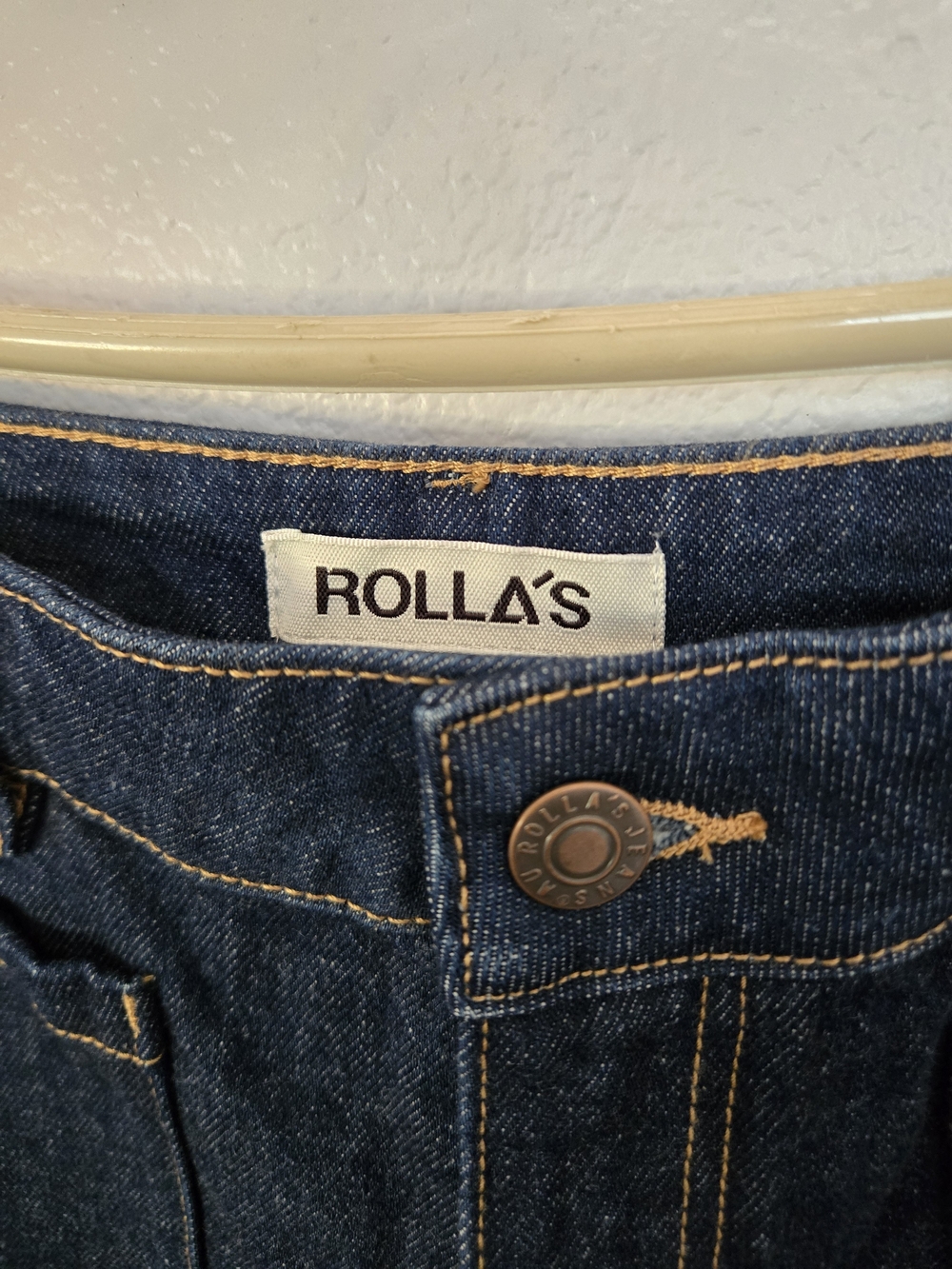 ROLLA'S Dark Blue "True Rinse" Sailor Wide Leg Revolve Jeans, Size 30 - Picture 4 of 8